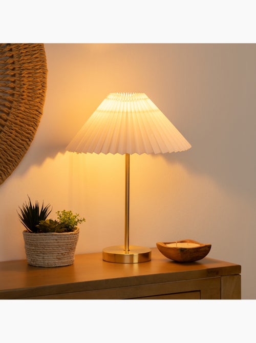 Lampada in metallo jiling h47cm bianco - Kiabi