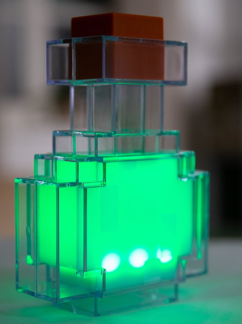 Lampada LED a forma di pozione ricaricabile USB – 8 colori "Roba" – Minecraft Trasparente - Kiabi