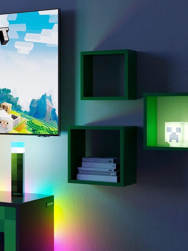 Lampada LED ricaricabile USB con timer "Roba" – Minecraft Verde - Kiabi