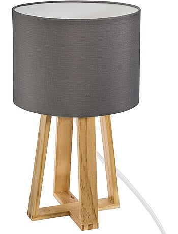 Lampada molu in legno bianco h35cm