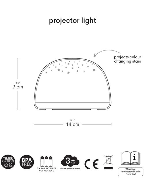 Lampada notturna proiettore di stelle | A Little Lovely Company - Kiabi
