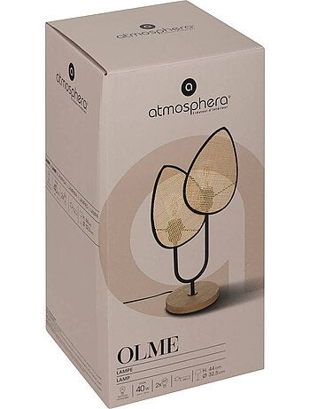 Lampada olme in metallo h44cm
