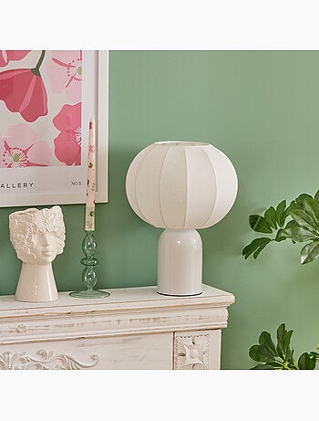 Lampada tobie h33cm bianco
