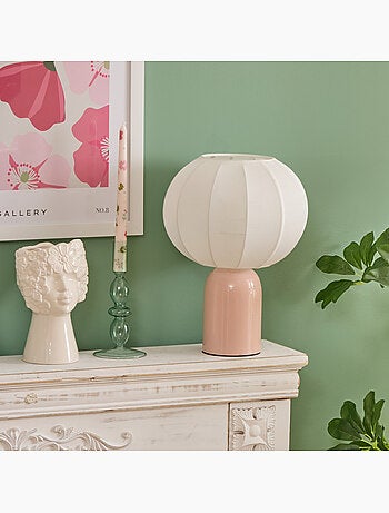 Lampada tobie h33cm bianco