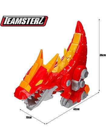 Lanciatore di auto luminoso con suono e auto in metallo teamsterz