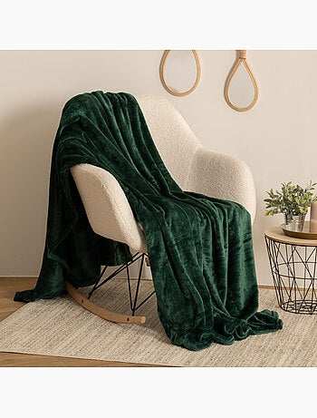 Lancio in flanella verde 180x230cm