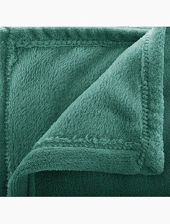 Lancio in flanella verde 180x230cm