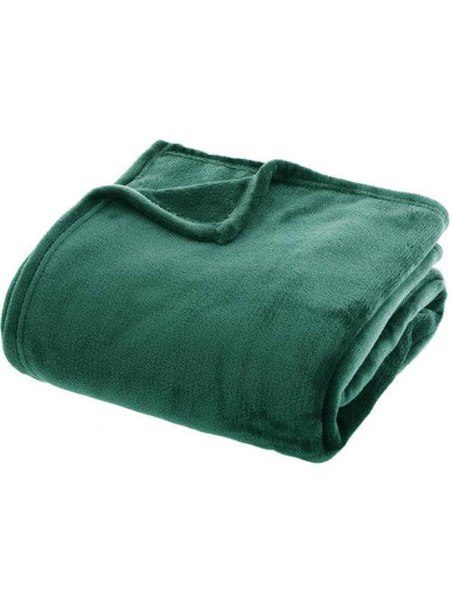 Lancio in flanella verde 180x230cm - Kiabi