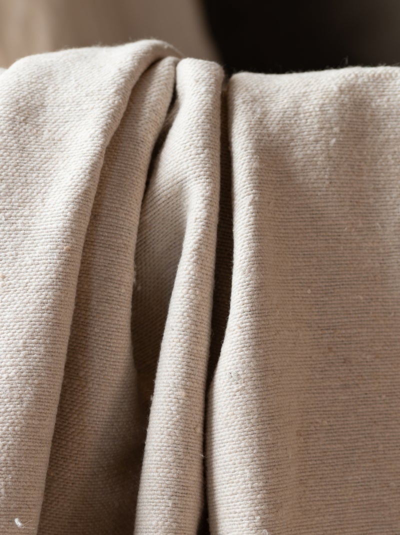 Lancio in lana con nappe Crema - Kiabi