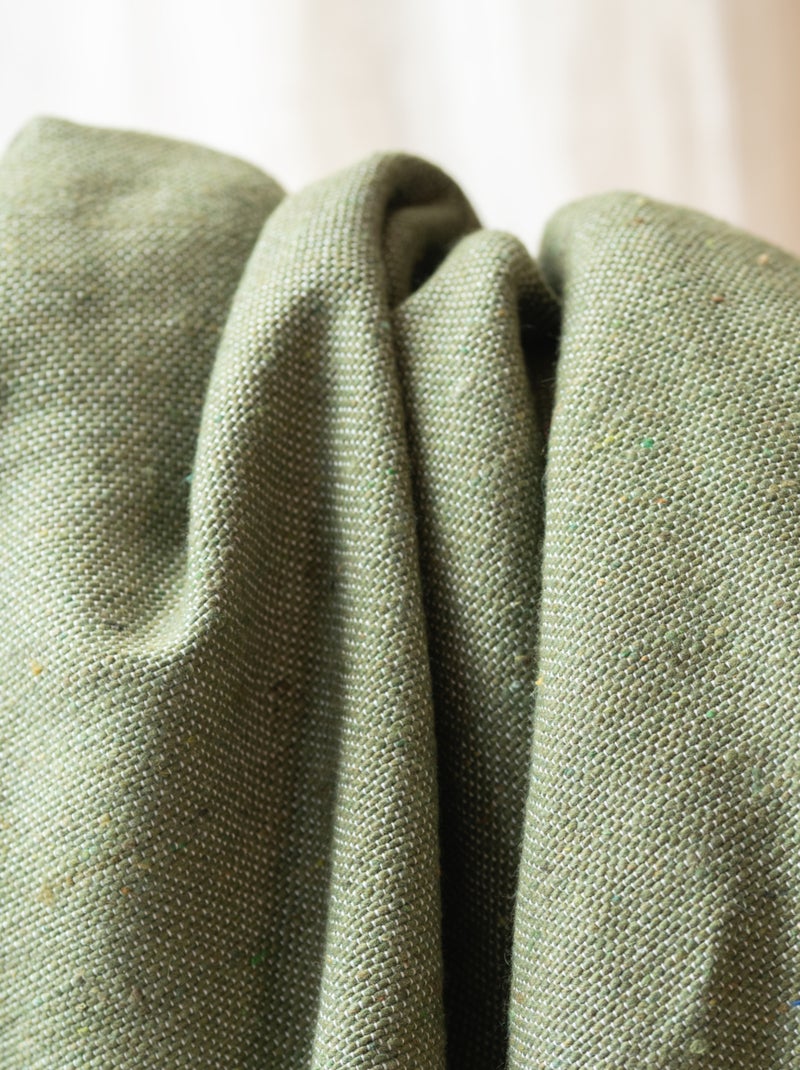 Lancio in lana con nappe Verde - Kiabi
