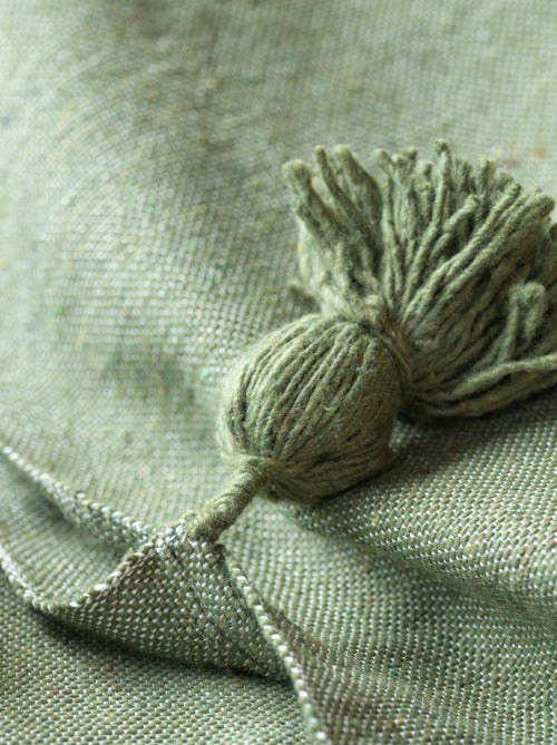 Lancio in lana con nappe - Kiabi