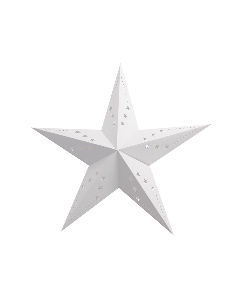 Lanterna a stella 30 cm bianco - Kiabi
