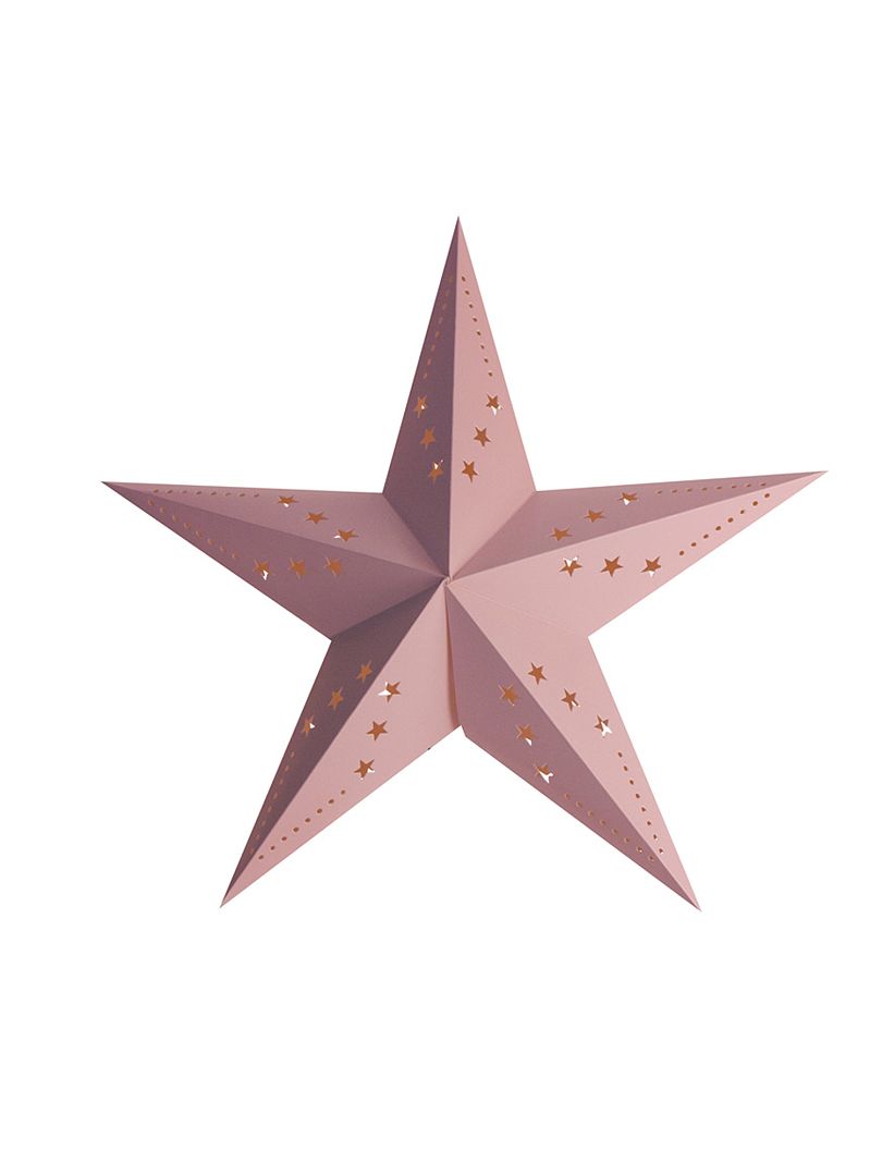 Lanterna a stella 30 cm rosa chiaro - Kiabi