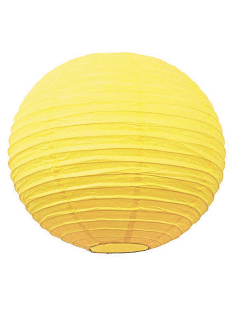 Lanterna cinese carta 15 cm giallo - Kiabi
