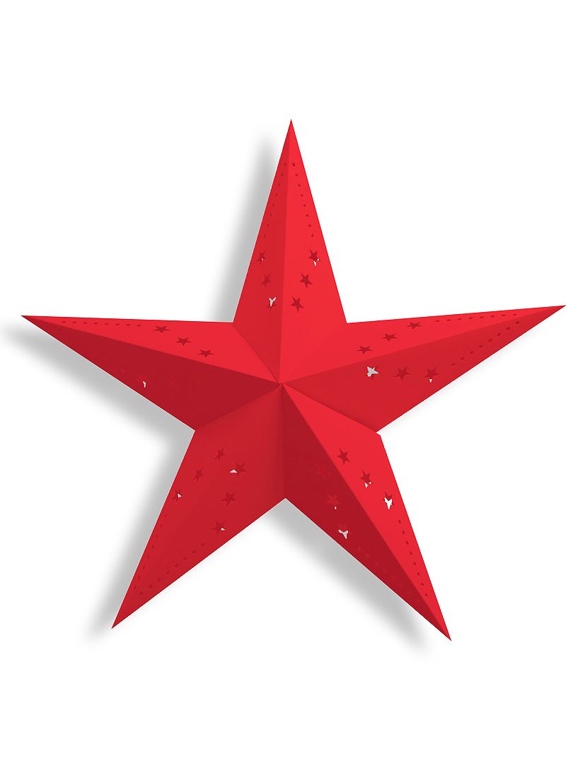 Lanterna stella 60 cm rosso - Kiabi