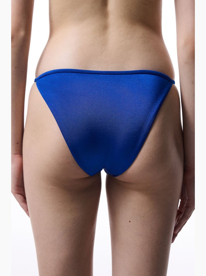 Lapis slip bikini dal taglio minimale penti Blu cobalto - Kiabi