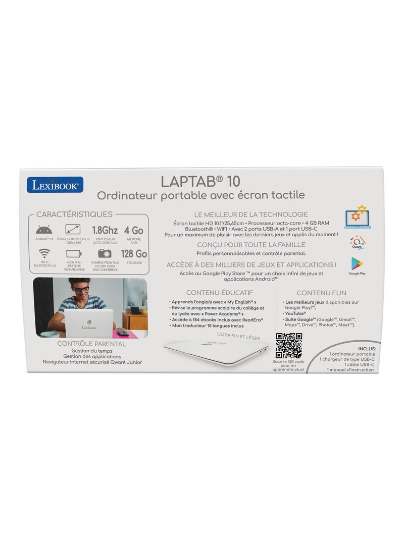 Laptab 10: portatile con schermo tattile Bianco - Kiabi