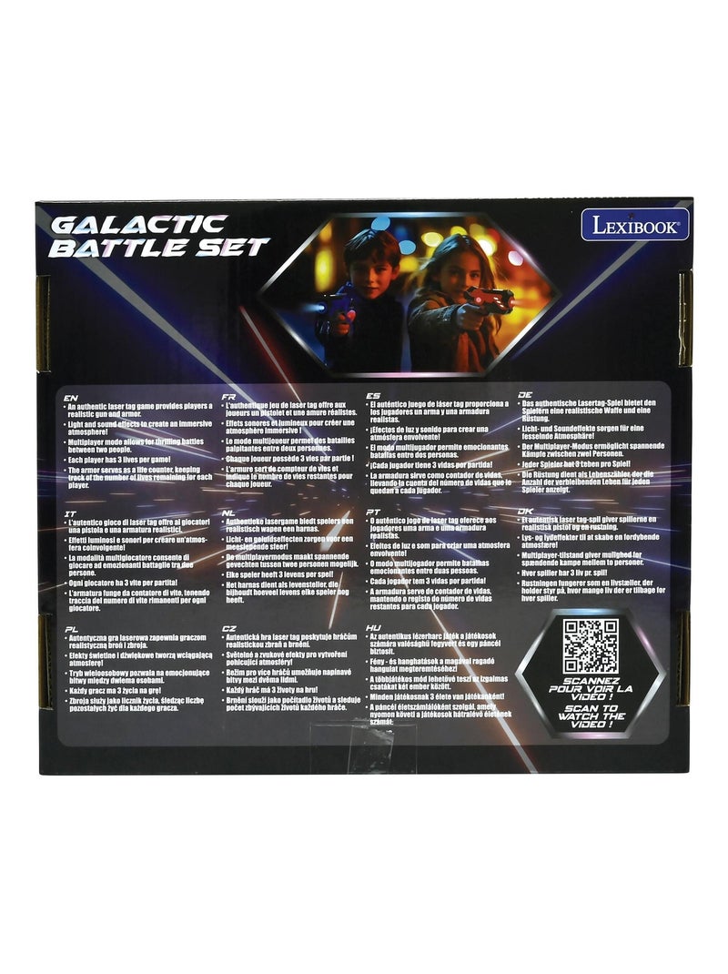 Laser Tag interattivo a infrarossi con 2 pistole e giubbotti di protezione Nero - Kiabi