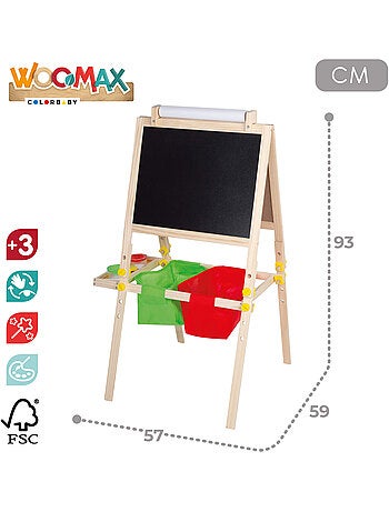 Lavagna a cavalletto 3 in 1 WOOMAX