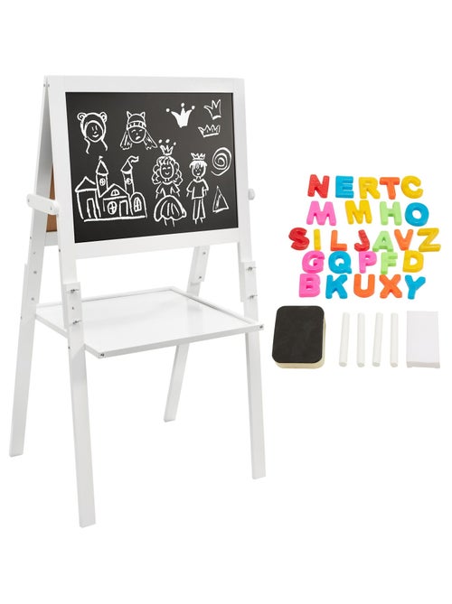 Lavagna bimbi doppia faccia magnetica e gessetto Mamabrum - Kiabi