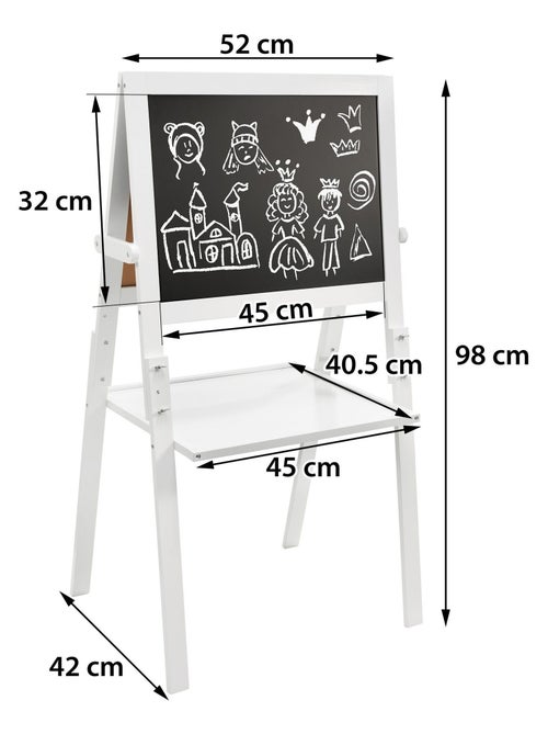 Lavagna bimbi doppia faccia magnetica e gessetto Mamabrum - Kiabi