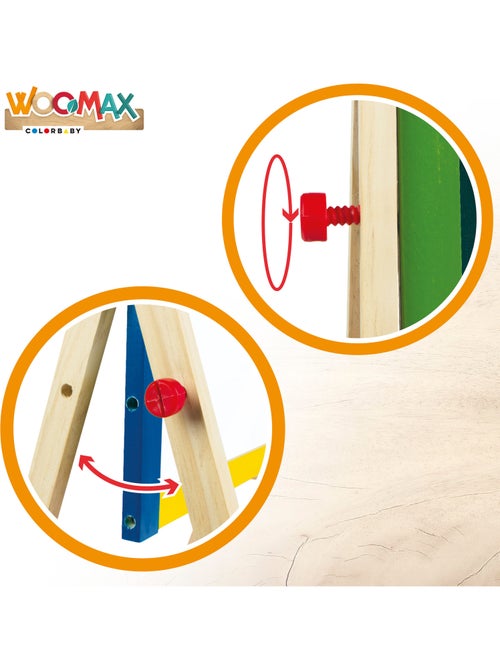 Lavagna con cavalletto in legno woomax - Kiabi