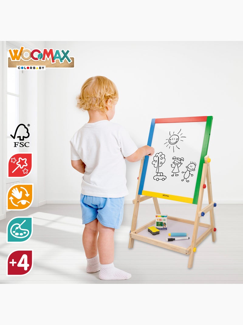 Lavagna con cavalletto in legno woomax N/D - Kiabi