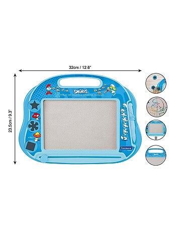Lavagna da disegno magnetica multicolore dei Puffi con accessori Formato A5