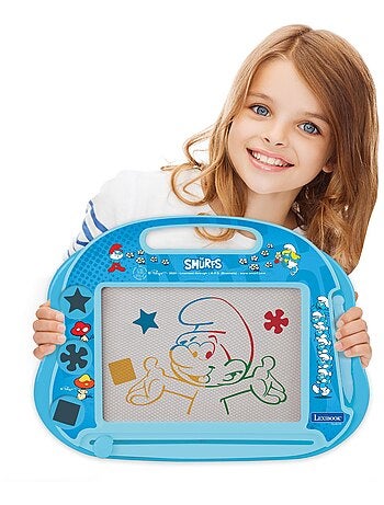 Lavagna da disegno magnetica multicolore dei Puffi con accessori Formato A5