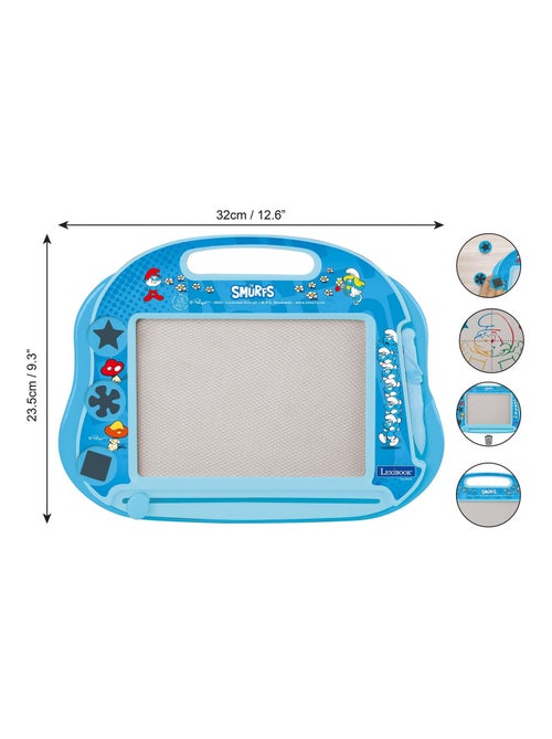 Lavagna da disegno magnetica multicolore dei Puffi con accessori Formato A5 - Kiabi