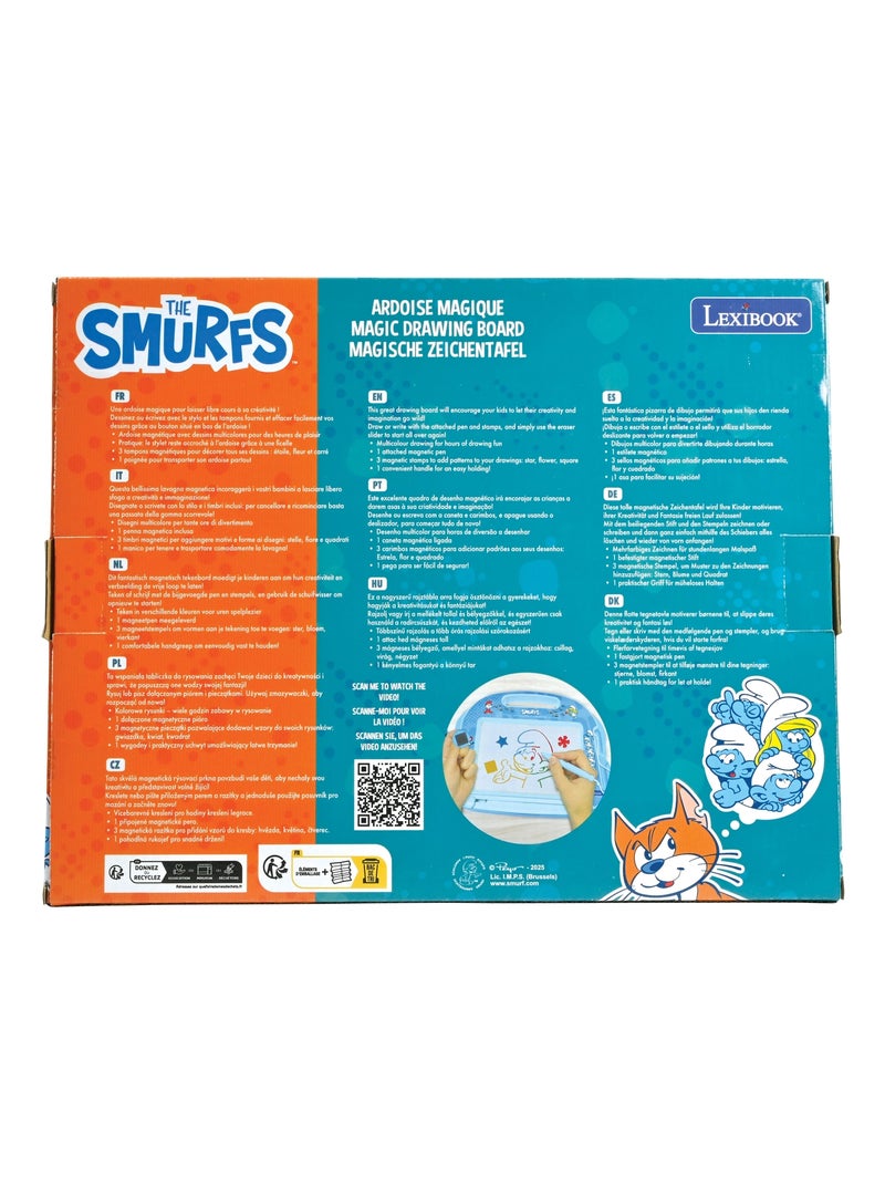 Lavagna da disegno magnetica multicolore dei Puffi con accessori Formato A5 N/D - Kiabi