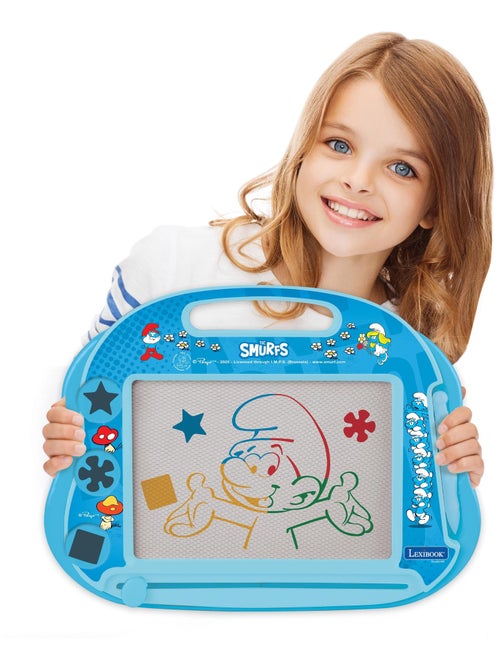 Lavagna da disegno magnetica multicolore dei Puffi con accessori Formato A5 - Kiabi