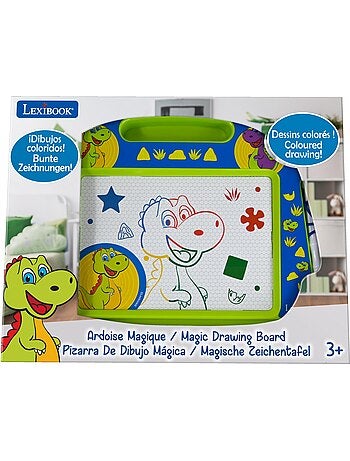 Lavagna da disegno magnetica multicolore Dinosauri con accessori formato A5