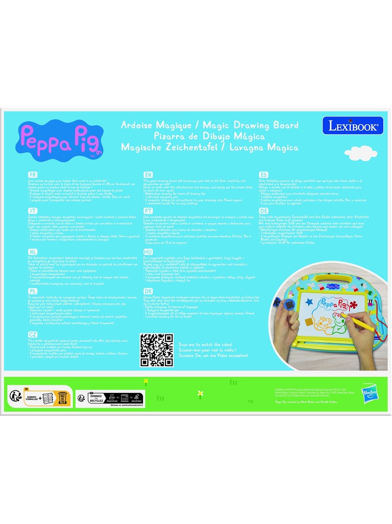 Lavagna da disegno magnetica multicolore Peppa Pig con accessori Formato A5 N/D - Kiabi