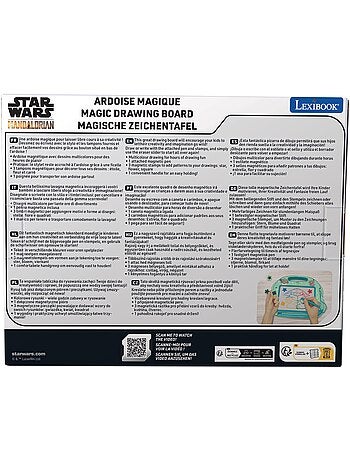 Lavagna da disegno magnetica multicolore Star Wars formato A5 con accessori