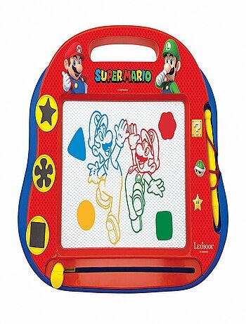 Lavagna da disegno magnetica multicolore Super Mario con accessori Formato A5