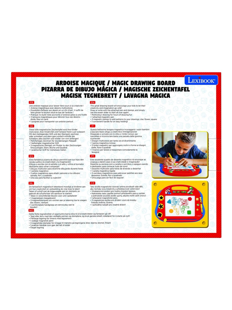 Lavagna da disegno magnetica multicolore Super Mario con accessori Formato A5 N/D - Kiabi
