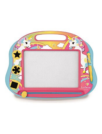 Lavagna da disegno magnetica Unicorno Multicolore con accessori Formato A5