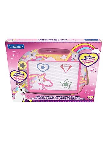 Lavagna da disegno magnetica Unicorno Multicolore con accessori Formato A5