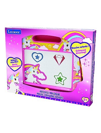 Lavagna da disegno magnetica Unicorno Multicolore con accessori Formato A5
