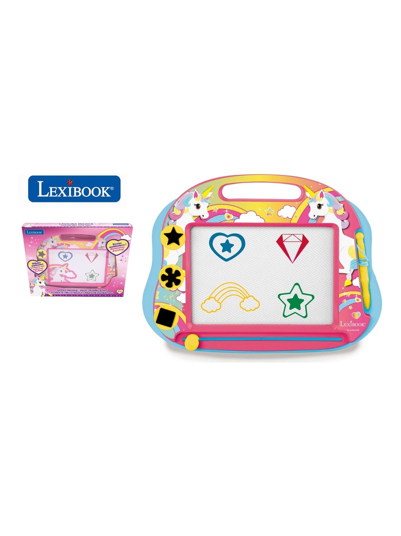 Lavagna da disegno magnetica Unicorno Multicolore con accessori Formato A5 N/D - Kiabi