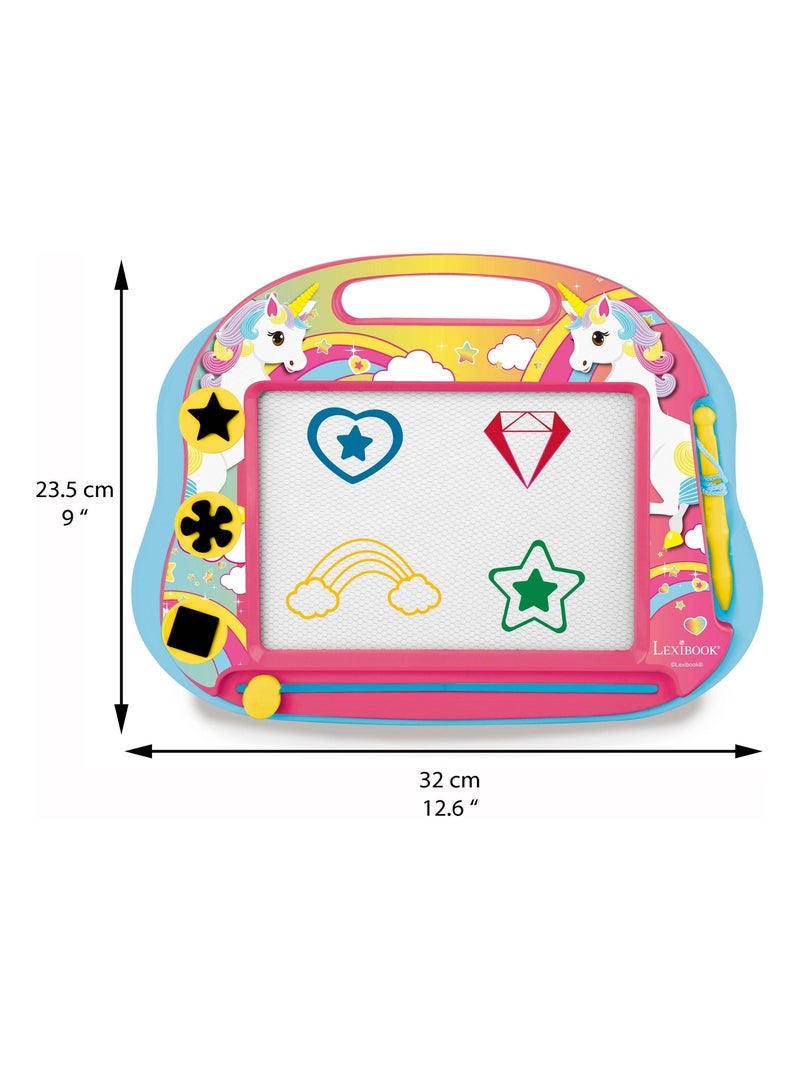 Lavagna da disegno magnetica Unicorno Multicolore con accessori Formato A5 N/D - Kiabi