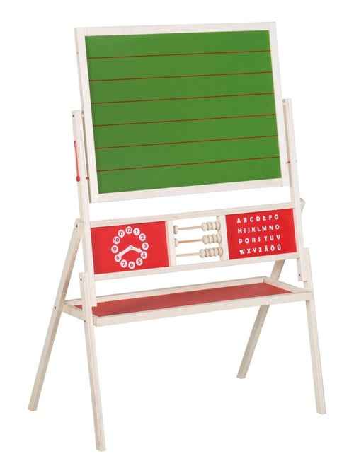 Lavagna girevole con abaco per bambini – doppia faccia gesso e magnetica + accessori "Roba" - Kiabi