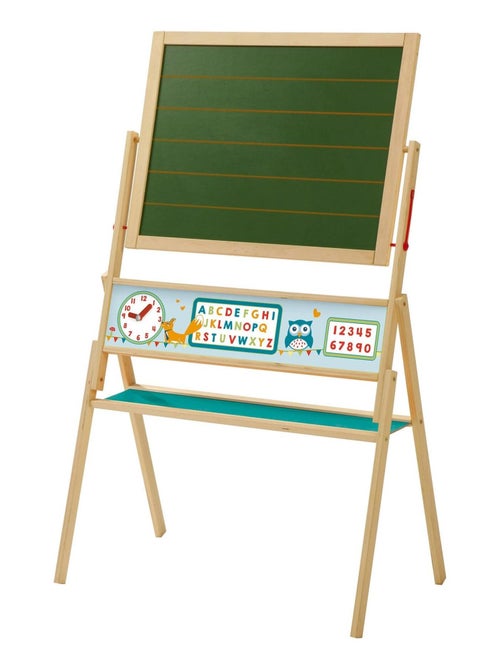 Lavagna girevole doppia faccia gesso/magnetica per bambini – "Roba ABC Eule" - Kiabi