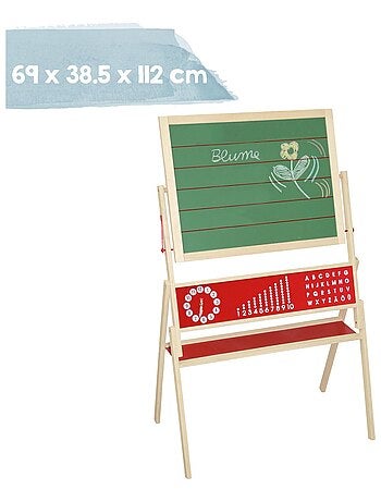 Lavagna girevole doppia faccia gesso/magnetica per bambini – "Roba