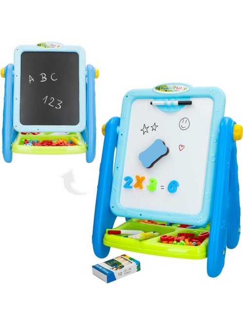 Lavagna magnetica 2 in 1 con numeri e lettere good idea - Kiabi
