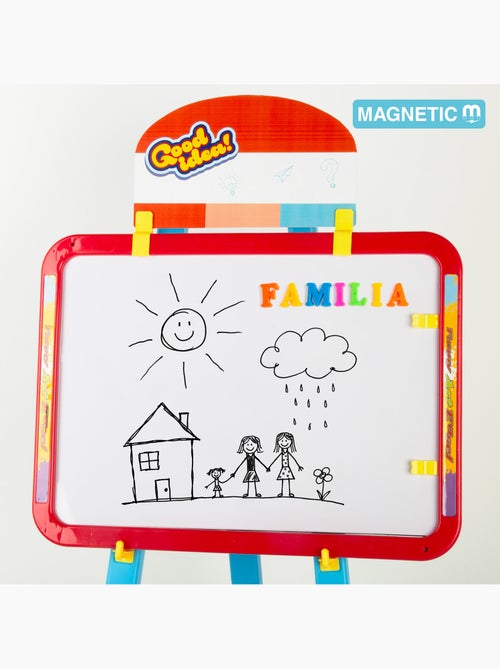 Lavagna magnetica bifacciale con cavalletto regolabile e accessori colorbaby good idea! - Kiabi