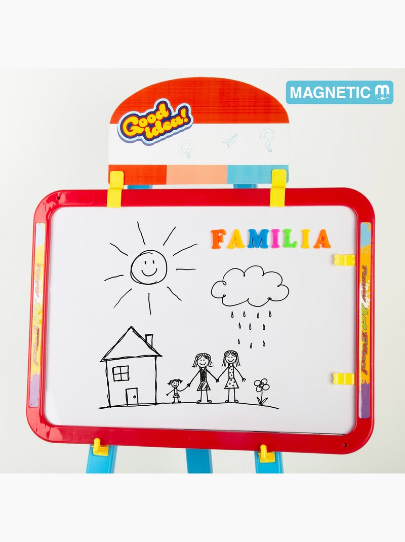 Lavagna magnetica bifacciale con cavalletto regolabile e accessori colorbaby good idea! N/D - Kiabi