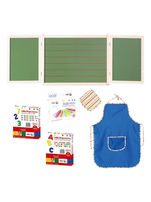 Lavagna tripla 3 lati: gesso + 2 magnetiche – con accessori – "Roba" - Kiabi