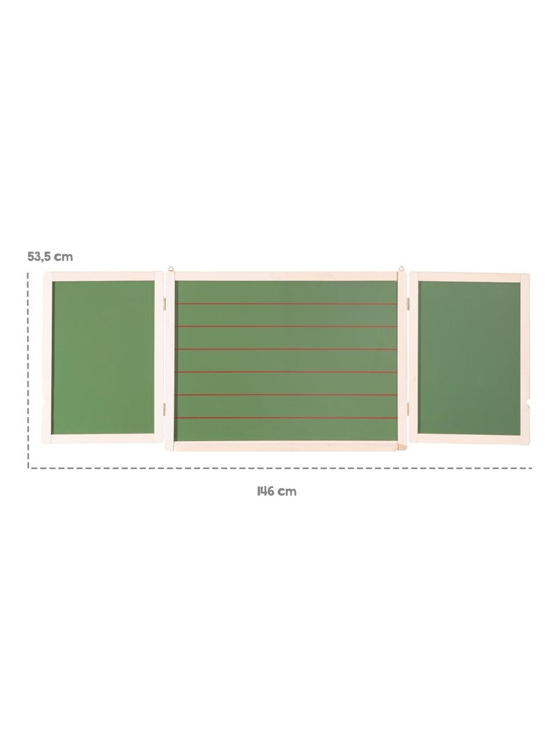 Lavagna tripla 3 lati: gesso + 2 magnetiche – con accessori – "Roba" N/D - Kiabi